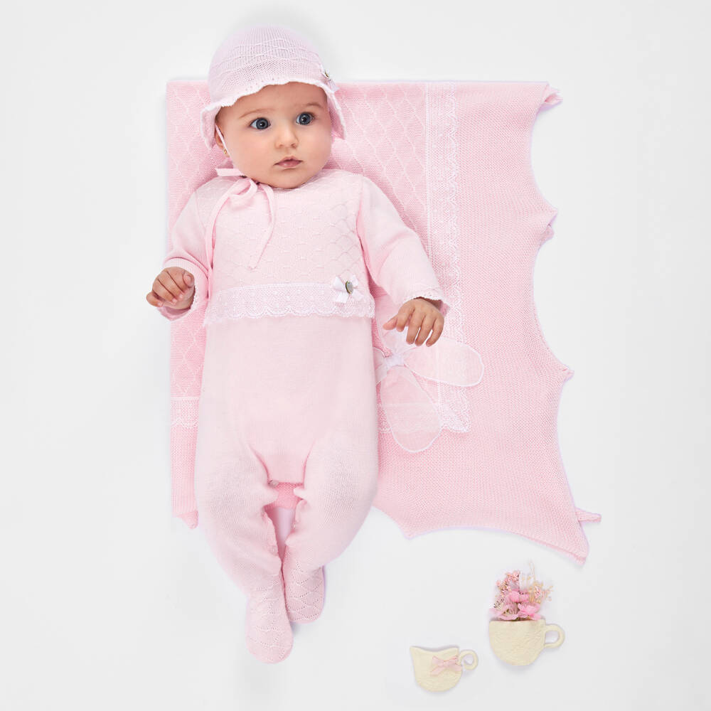 PAZ Rodríguez-Girls Elegant Pink Cotton Wrap | Childrensalon Outlet
