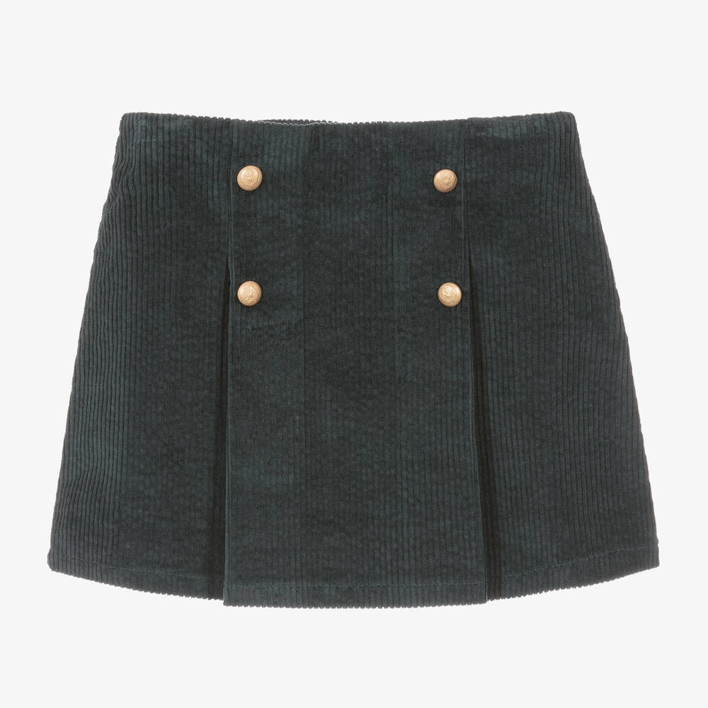 PAZ Rodríguez-Girls Green Corduroy Skirt | Childrensalon Outlet