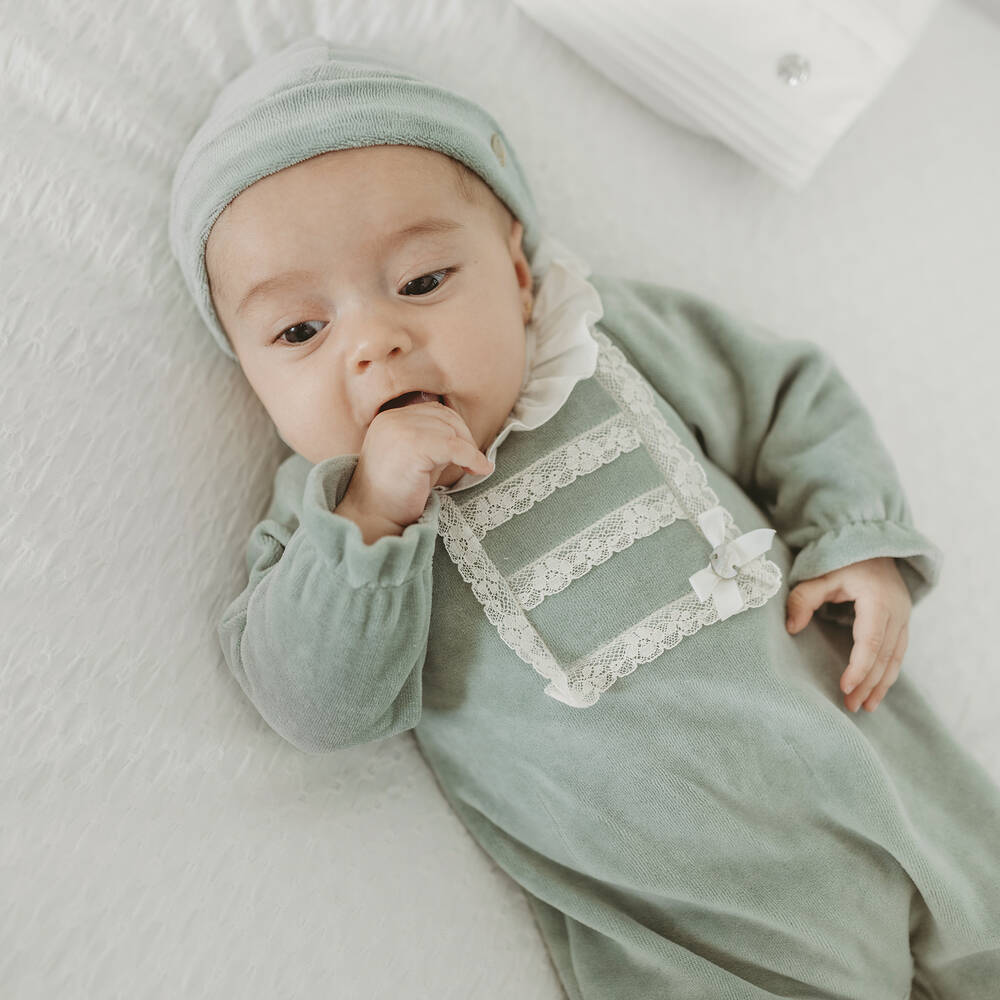 Velour babygrow sales