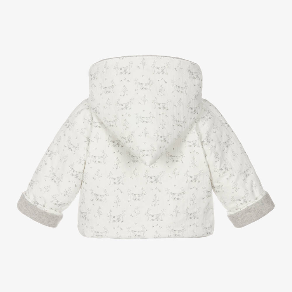 PAZ Rodríguez-Girls Grey Quilted Mouse Jacket | Childrensalon Outlet