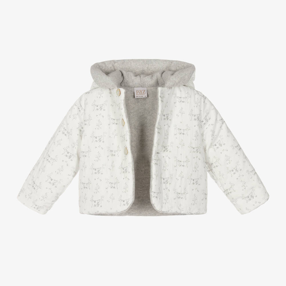 PAZ Rodríguez-Girls Grey Quilted Mouse Jacket | Childrensalon Outlet