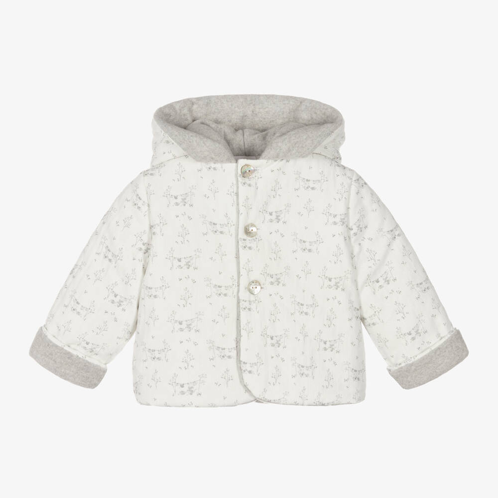 PAZ Rodríguez-Girls Grey Quilted Mouse Jacket | Childrensalon Outlet