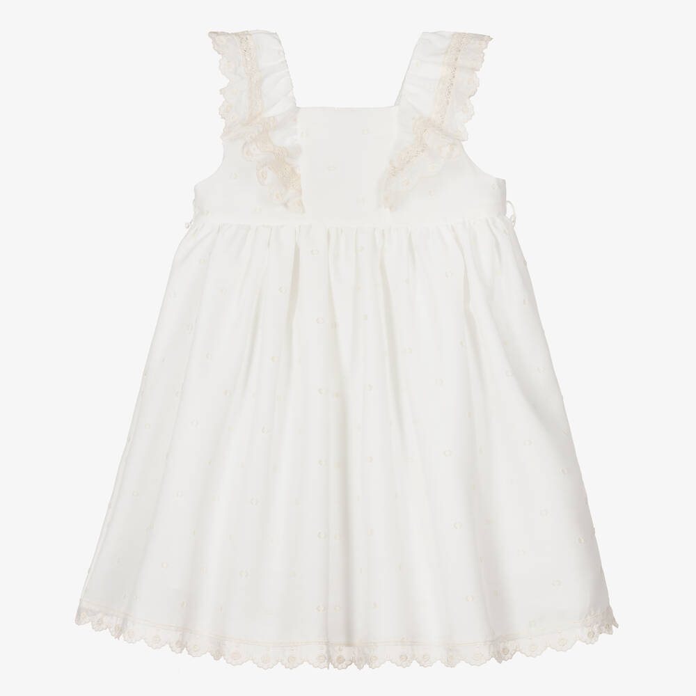 PAZ Rodríguez-Girls Ivory & Beige Dress | Childrensalon Outlet