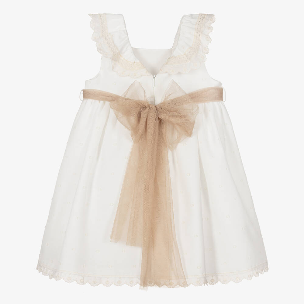 PAZ Rodríguez-Girls Ivory & Beige Dress | Childrensalon Outlet