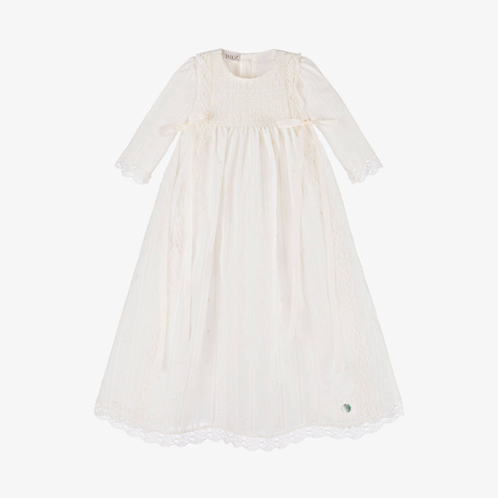 PAZ Rodríguez-Girls Ivory Lace Ceremony Dress | Childrensalon Outlet