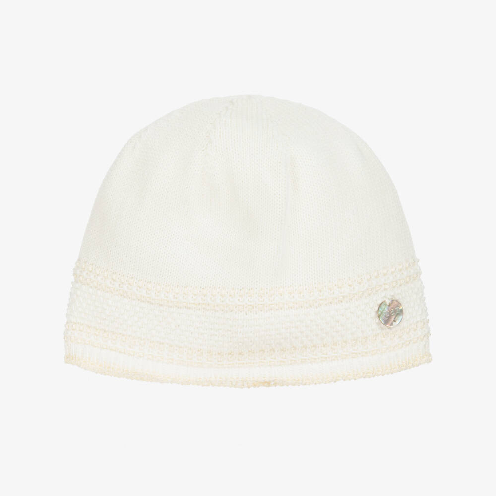 PAZ Rodríguez-Girls Ivory Soft Knit Cap | Childrensalon Outlet
