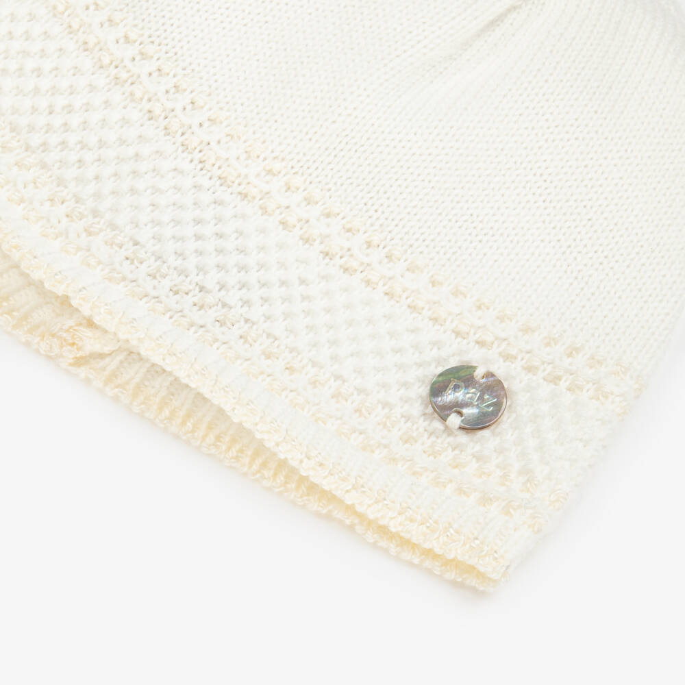 PAZ Rodríguez-قبعة ناعمة محبوكة باللون العاجي للبنات | Childrensalon Outlet