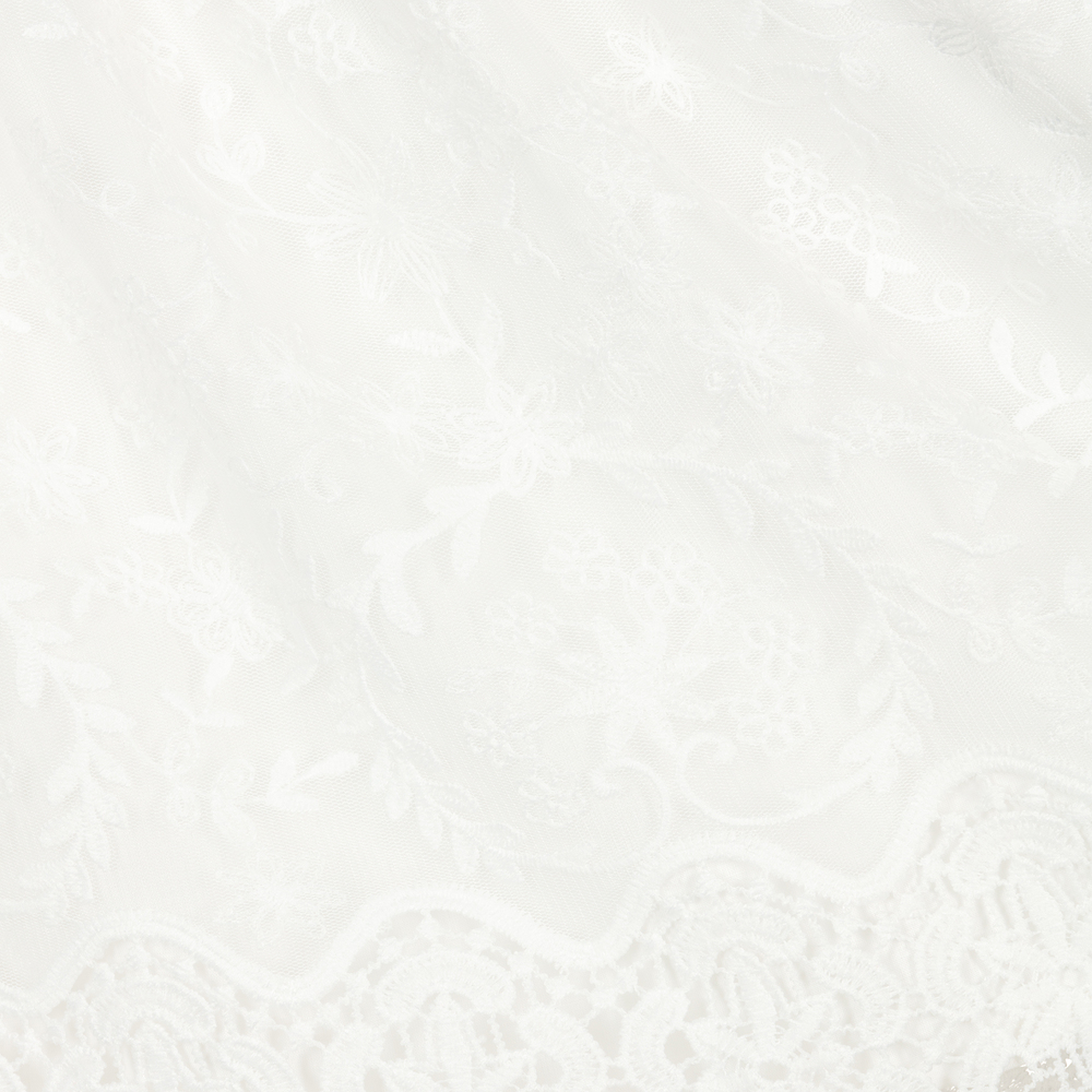 PAZ Rodríguez-Girls Ivory Tulle Flower Dress | Childrensalon Outlet