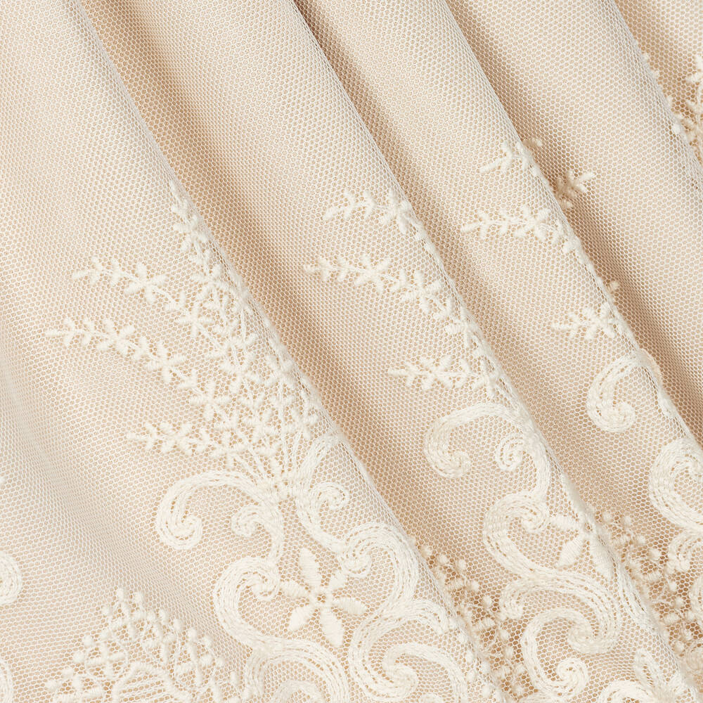 PAZ Rodríguez-Кремовое платье из тюля и кружева для девочек | Childrensalon Outlet