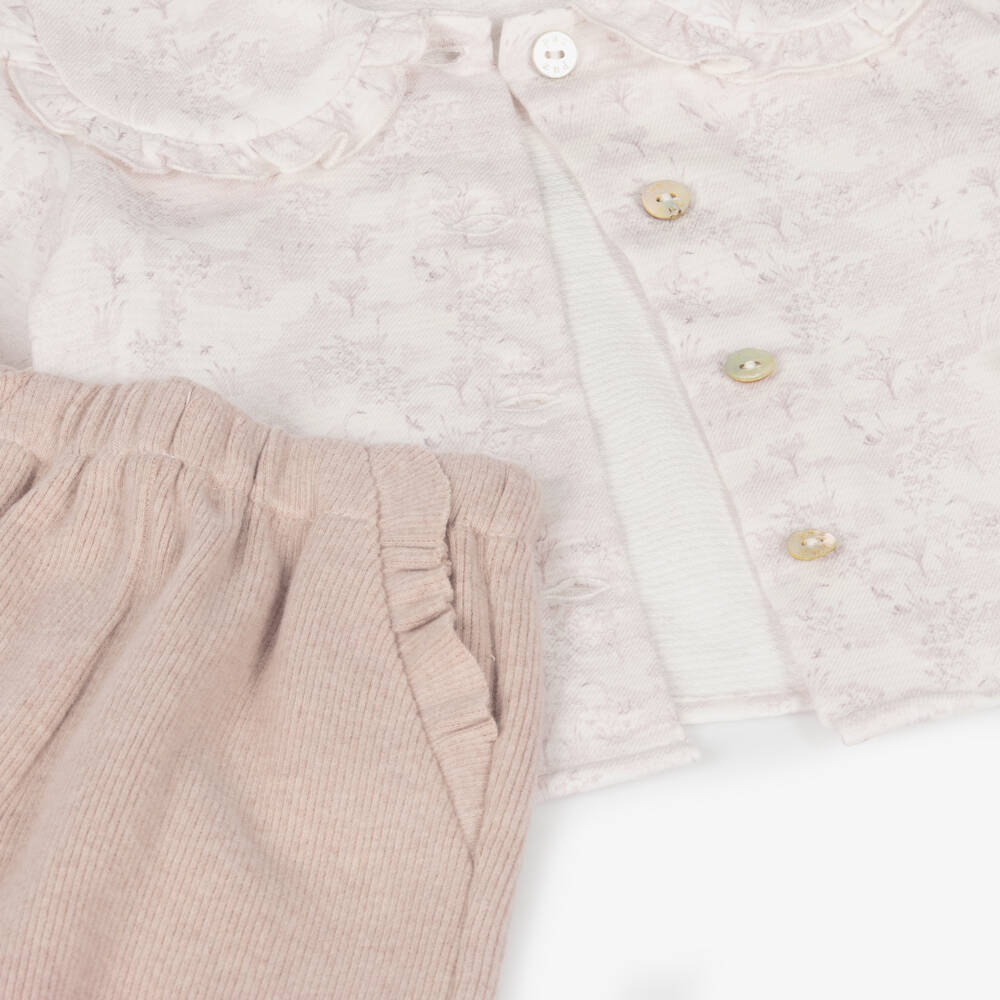 PAZ Rodríguez-Girls Meadow Cotton Trousers Ensemble | Childrensalon Outlet