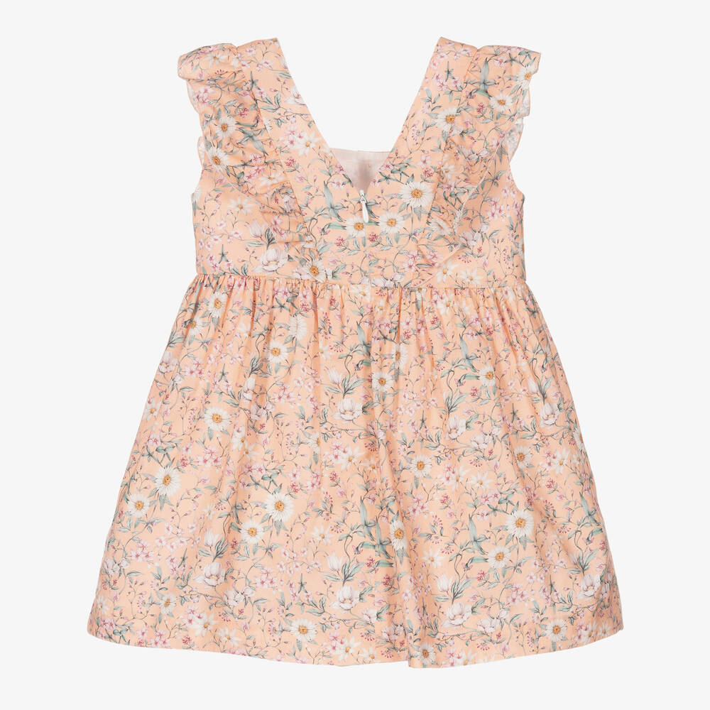 PAZ Rodríguez-فستان قطن لون برتقالي | Childrensalon Outlet