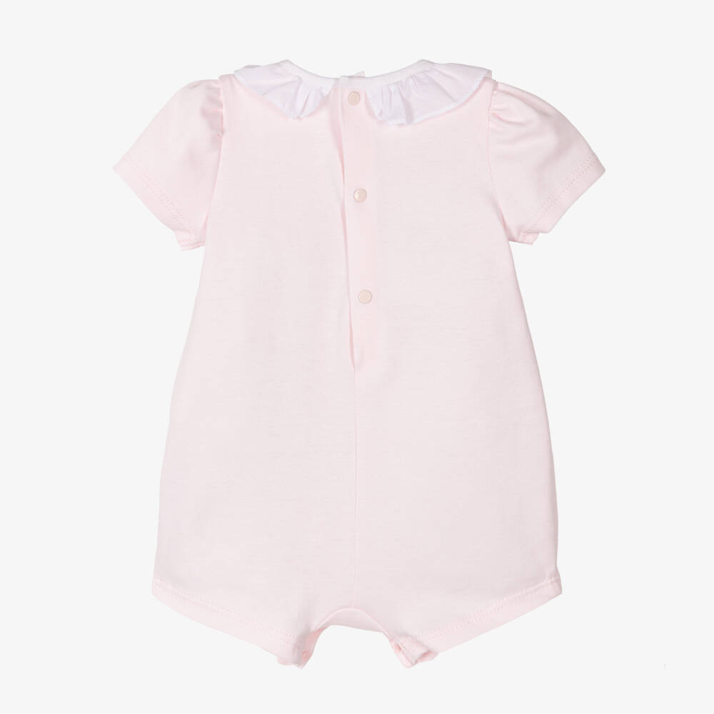 PAZ Rodríguez-Girls' Pink Cotton Baby Romper | Childrensalon Outlet