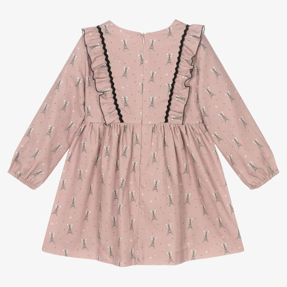 PAZ Rodríguez-Girls Pink Cotton Dress | Childrensalon Outlet