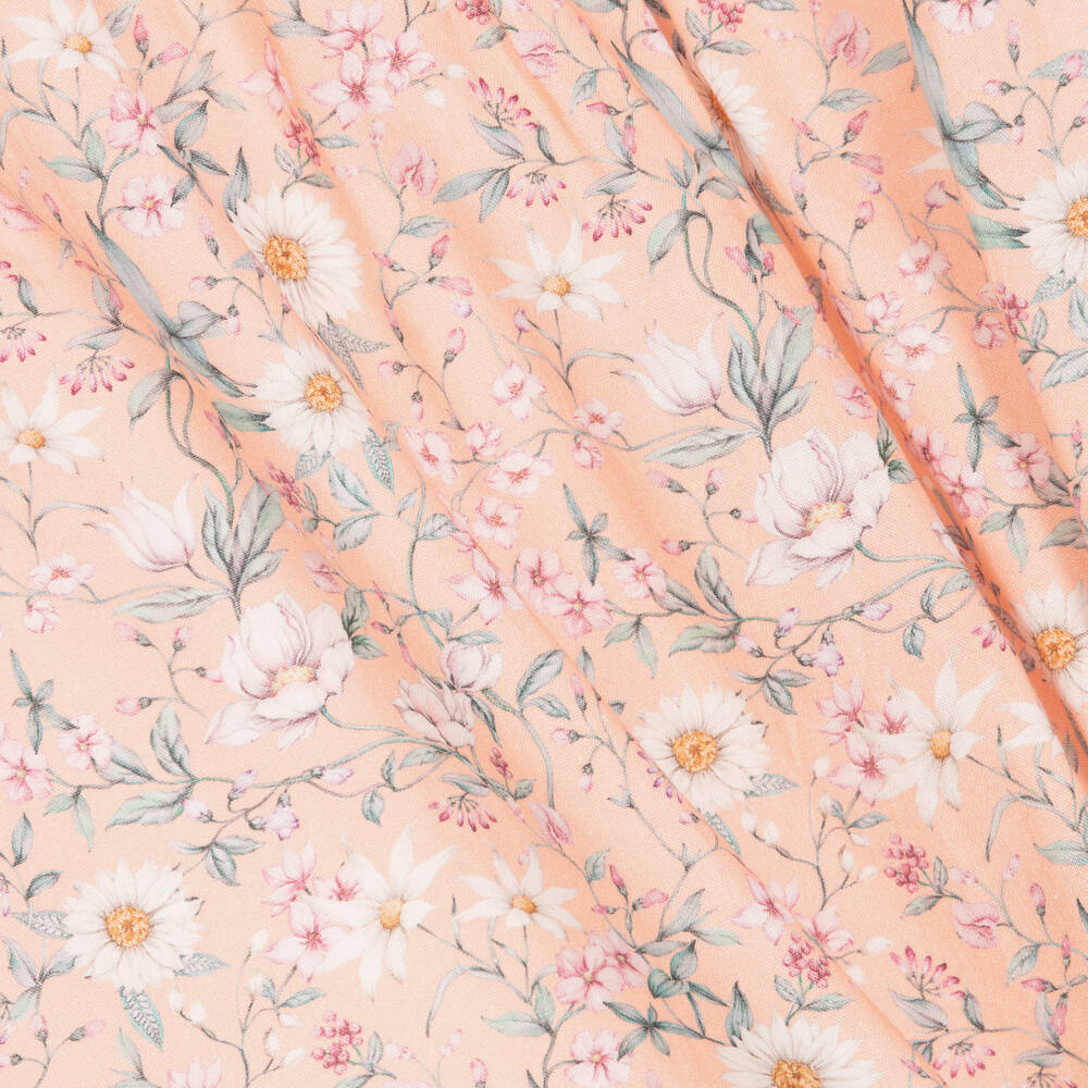 PAZ Rodríguez-Розовое хлопковое платье в цветочек | Childrensalon Outlet