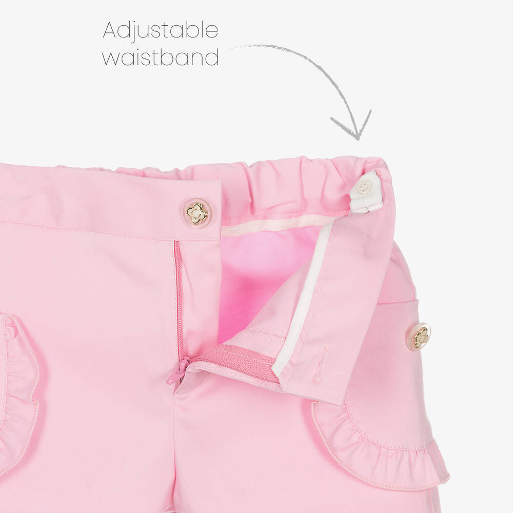 PAZ Rodríguez-Girls Pink Cotton Shorts Set | Childrensalon Outlet