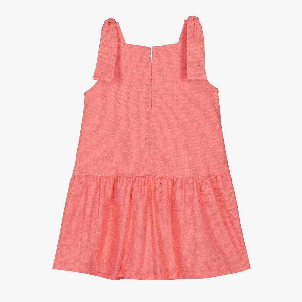 PAZ Rodríguez-Girls Pink Embroidered Cotton Dress | Childrensalon Outlet