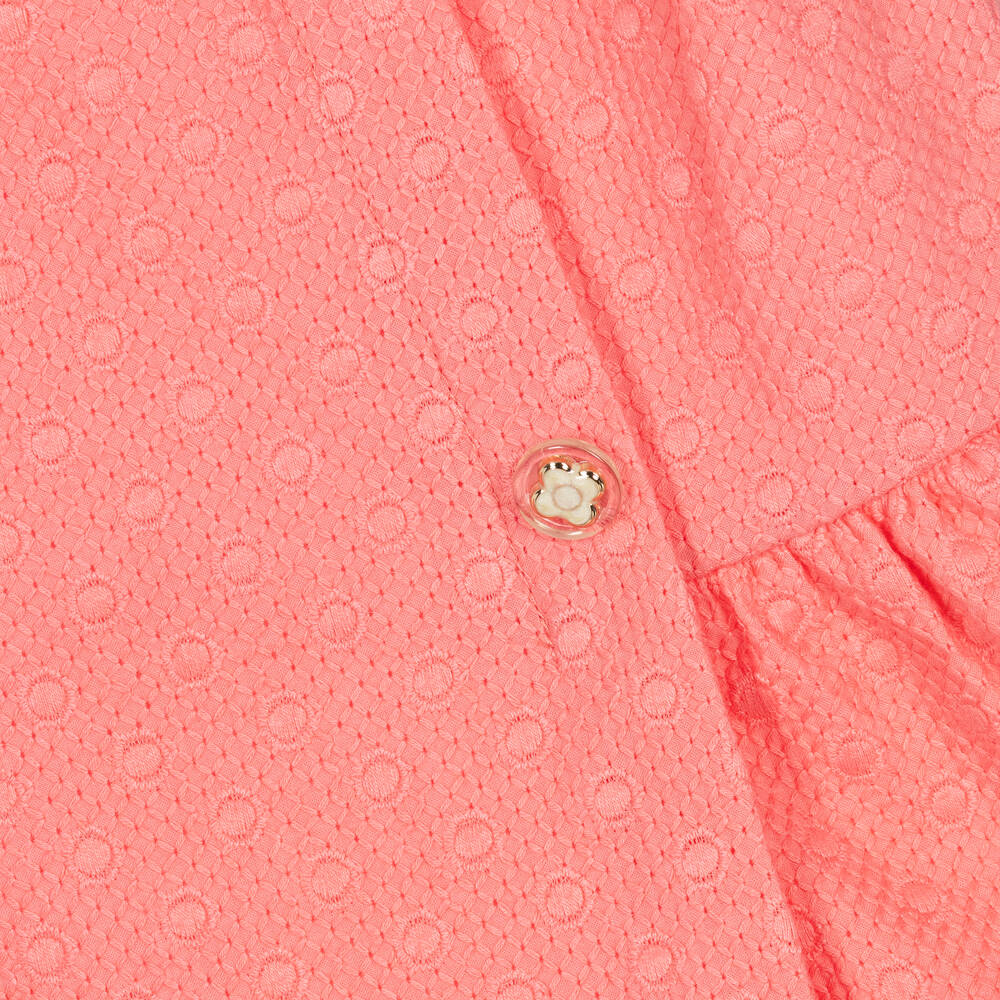 PAZ Rodríguez-Girls Pink Embroidered Cotton Dress | Childrensalon Outlet