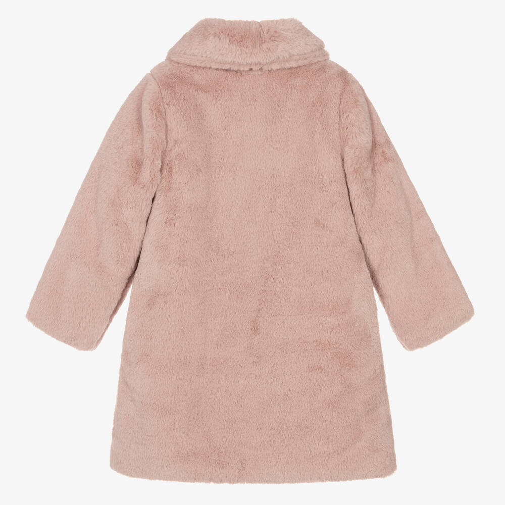 PAZ Rodríguez-Girls Pink Faux Fur Coat | Childrensalon Outlet