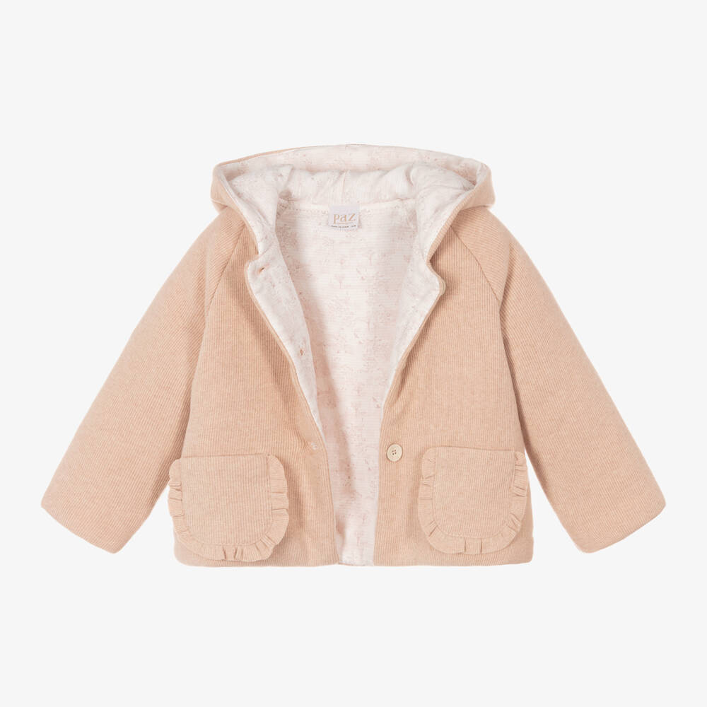 PAZ Rodríguez-Girls Pink Hooded Pram Jacket | Childrensalon Outlet
