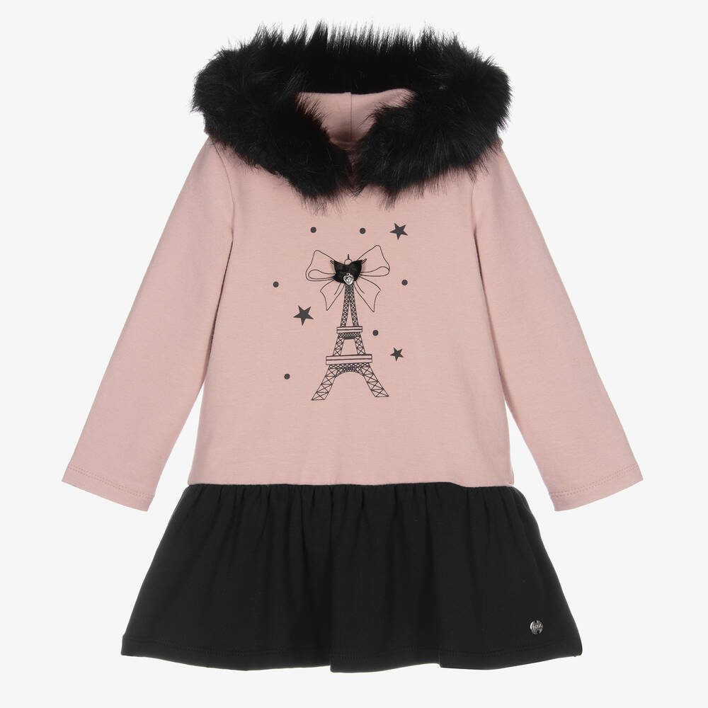 Paz Rodríguez - Girls Pink Hoodie Dress | Childrensalon