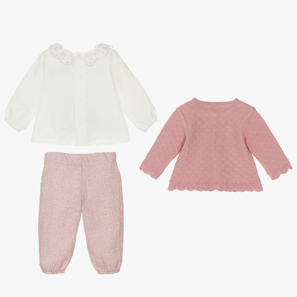 PAZ Rodríguez-Girls Pink & Ivory Outfit Set | Childrensalon Outlet