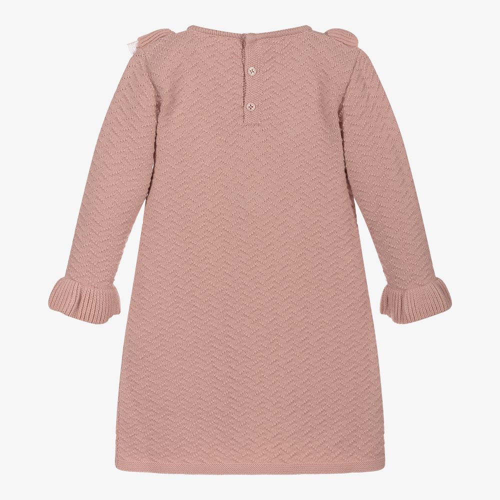 PAZ Rodríguez-Розовое трикотажное платье для девочек | Childrensalon Outlet