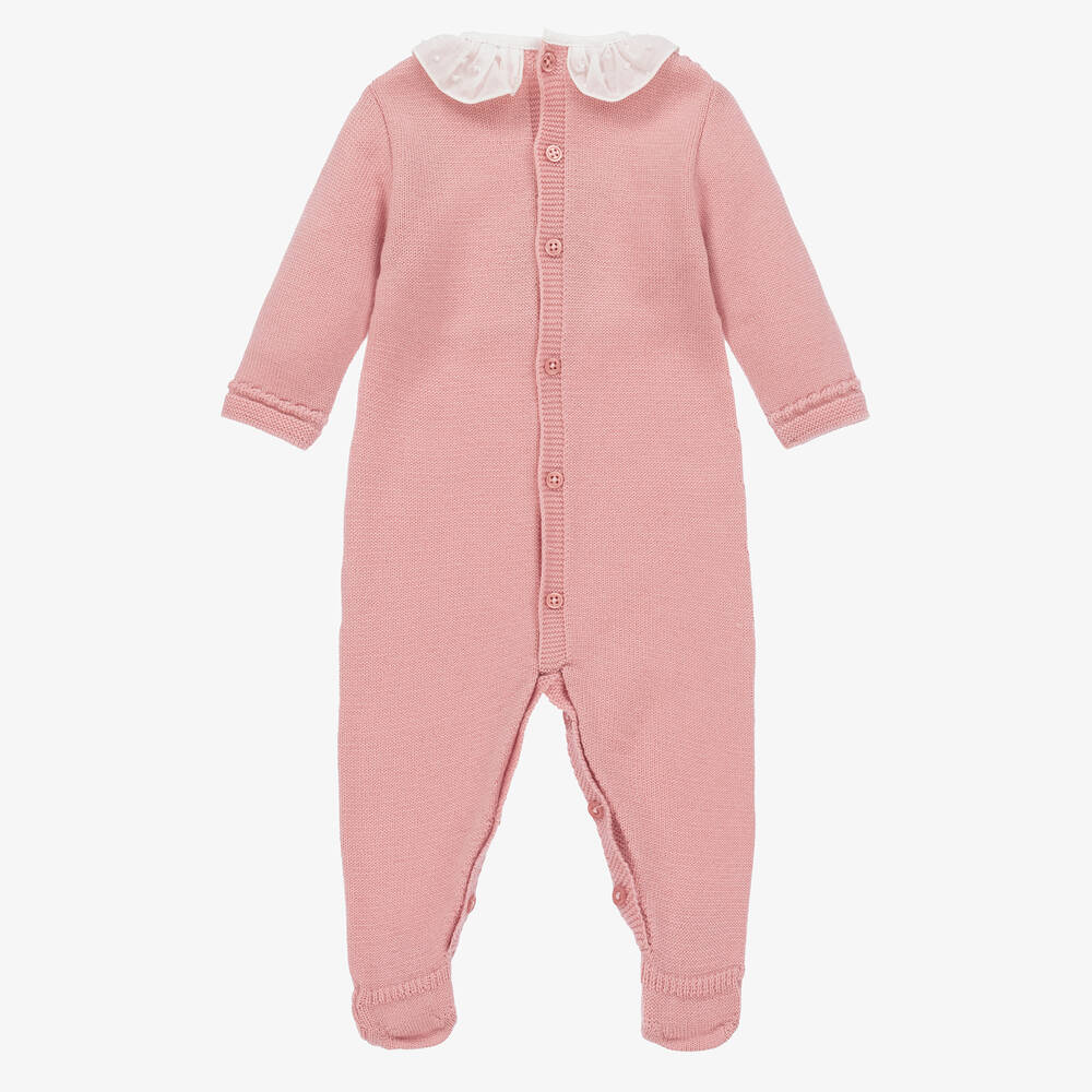 PAZ Rodríguez-Розовый комбинезон из мериносовой шерсти | Childrensalon Outlet