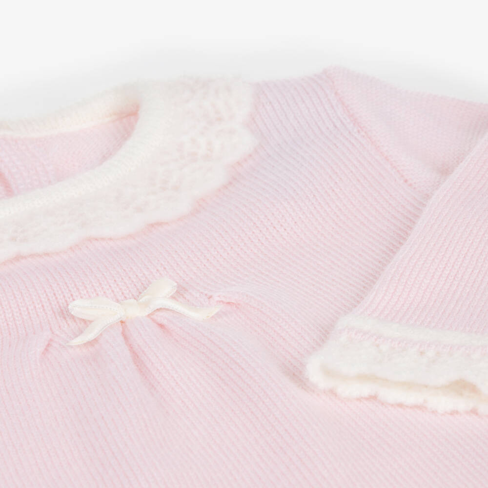 PAZ Rodríguez-Girls Pink Merino Wool Dress | Childrensalon Outlet