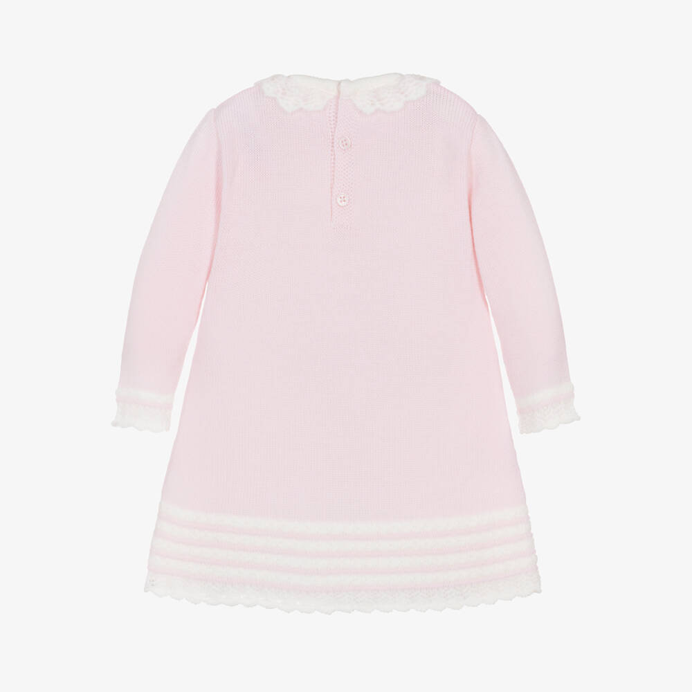 PAZ Rodríguez-Girls Pink Merino Wool Dress | Childrensalon Outlet