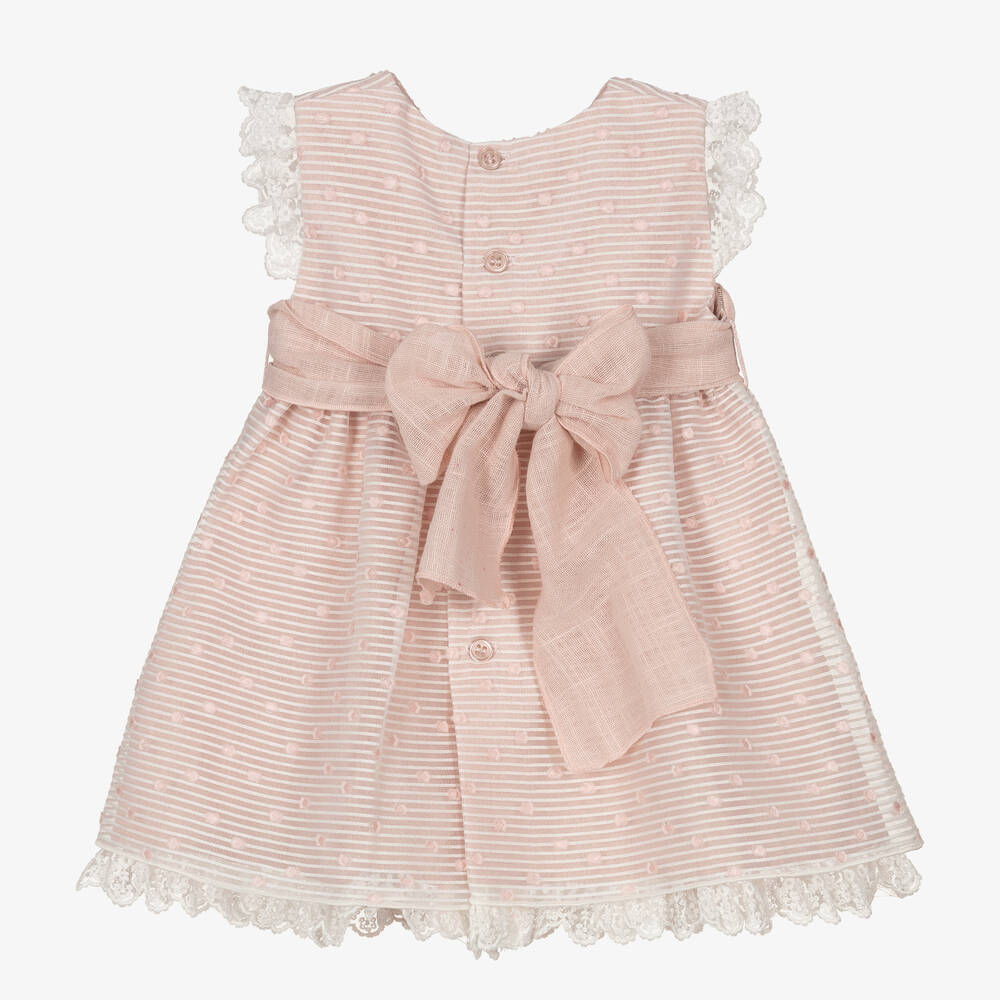 PAZ Rodríguez-Girls Pink Organza Spotted Dress | Childrensalon Outlet