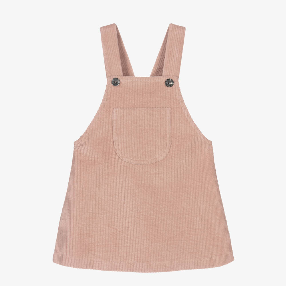 Girls Pink Pinafore Dress