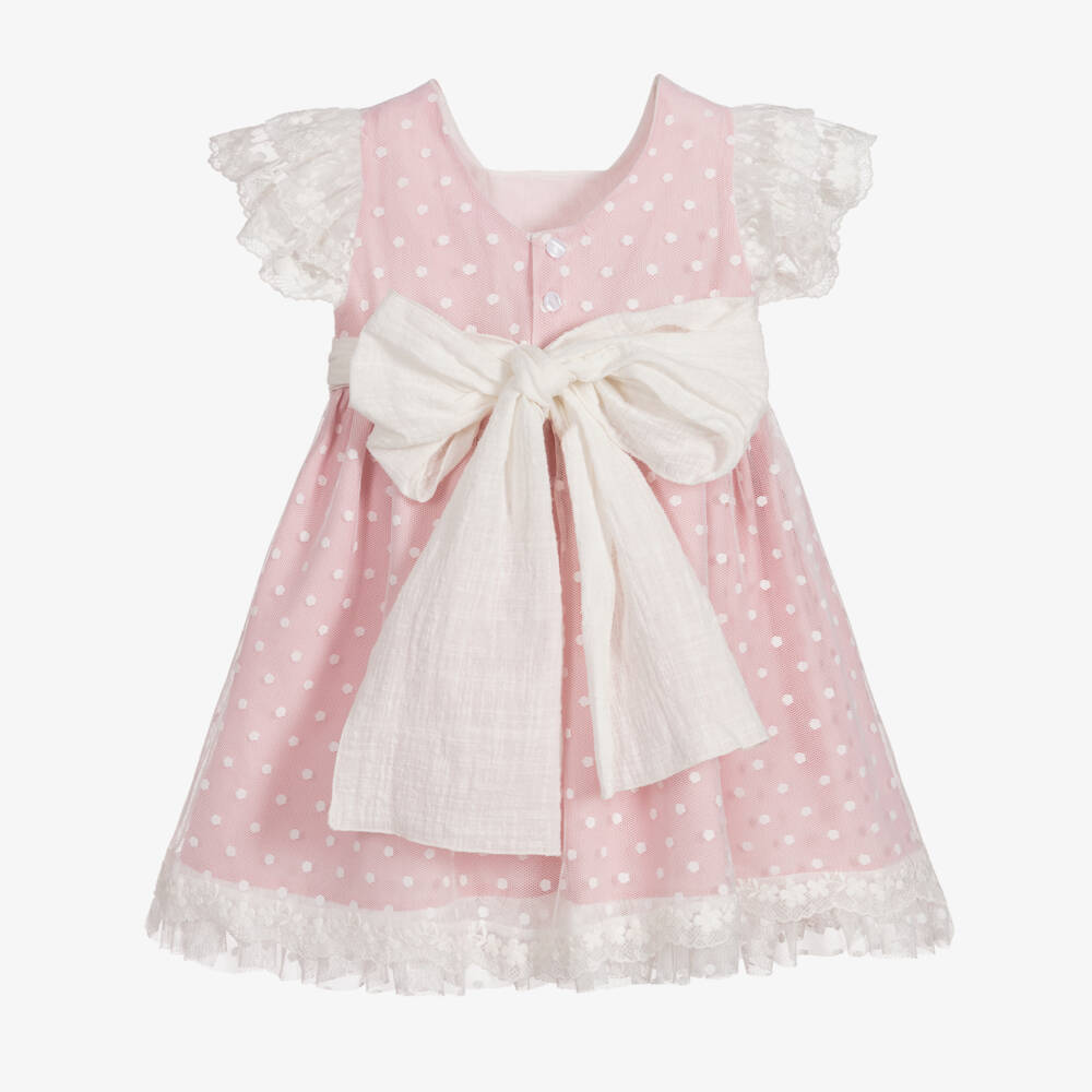 PAZ Rodríguez-Girls Pink & White Tulle Dress | Childrensalon Outlet