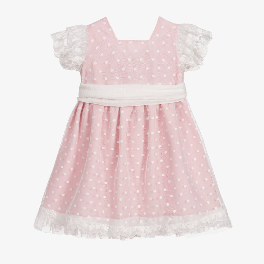 PAZ Rodríguez-Girls Pink & White Tulle Dress | Childrensalon Outlet
