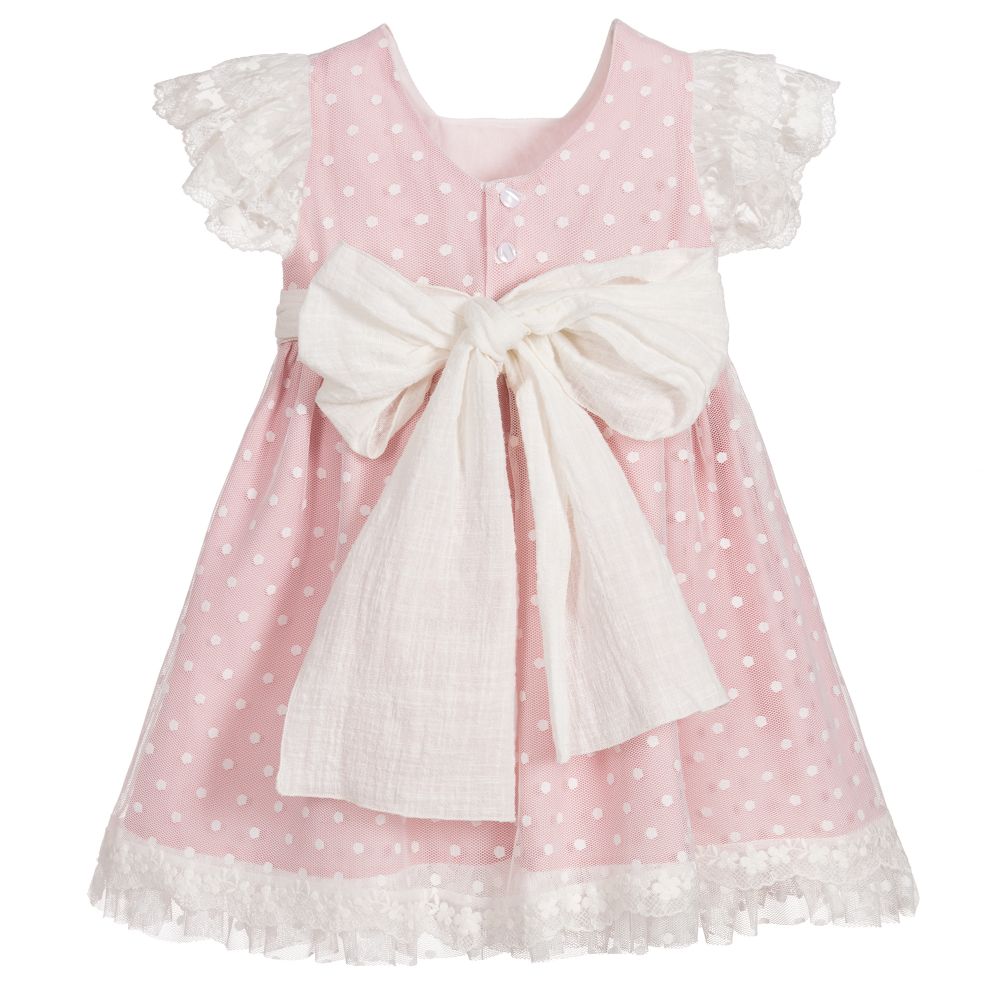 PAZ Rodríguez-Girls Pink & White Tulle Dress | Childrensalon Outlet