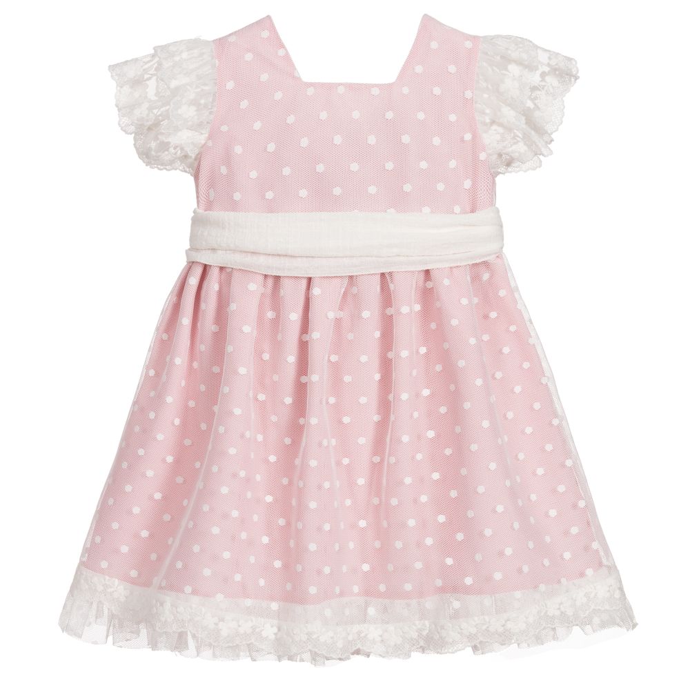 PAZ Rodríguez-Girls Pink & White Tulle Dress | Childrensalon Outlet