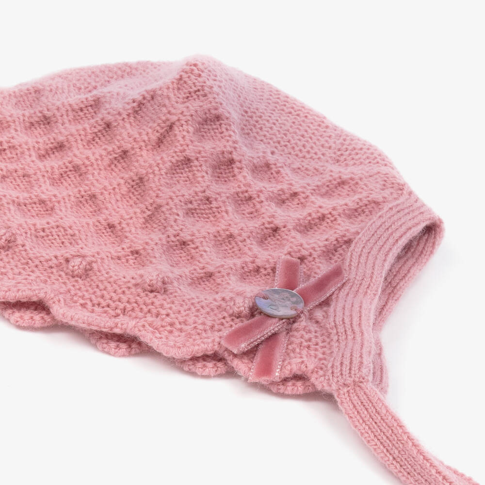 PAZ Rodríguez-Girls Pink Wool Knit Hat | Childrensalon Outlet
