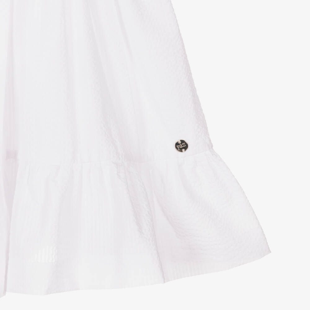 PAZ Rodríguez-فستان بناتي من قماش سييرساكر بتصميم مجعد | Childrensalon Outlet