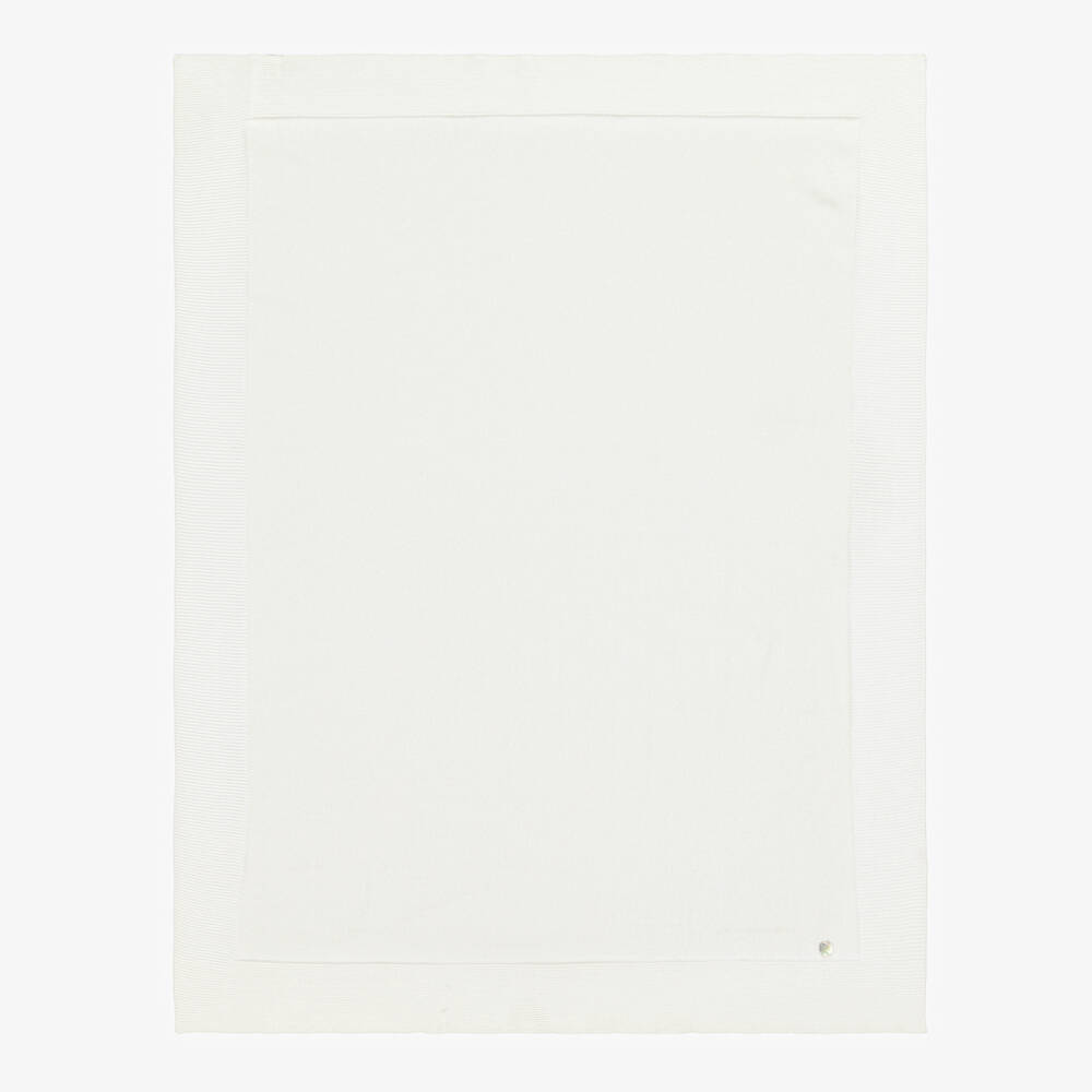 PAZ Rodríguez-Girls Soft Ivory Knit Coverlet | Childrensalon Outlet