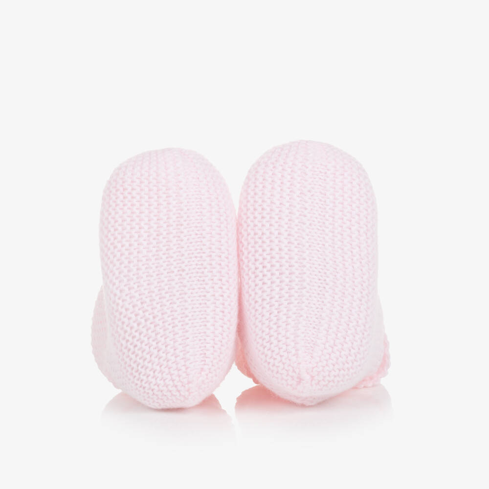 PAZ Rodríguez-Girls Soft Pink Cotton Booties | Childrensalon Outlet