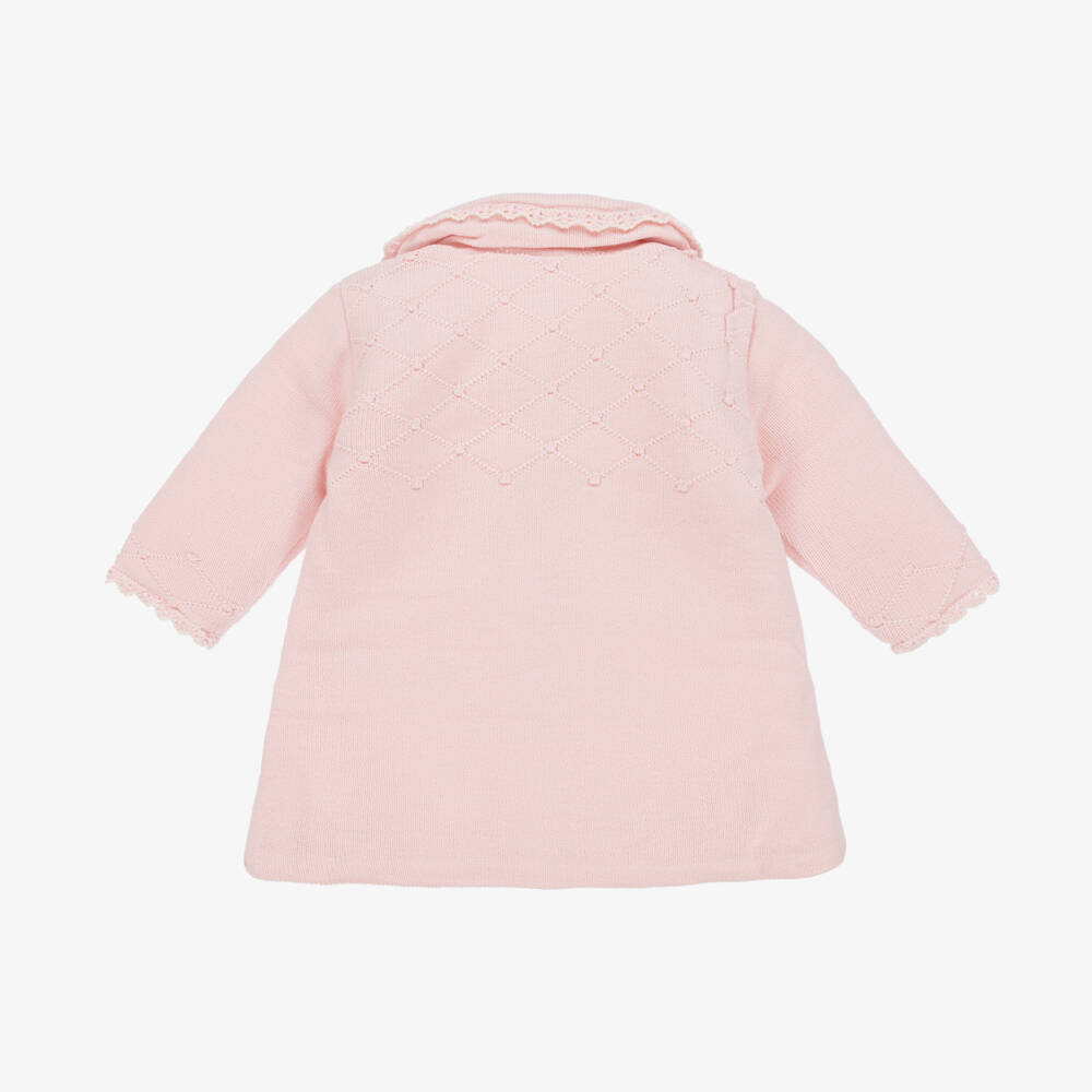 PAZ Rodríguez-Girls Soft Pink Knit Coat | Childrensalon Outlet