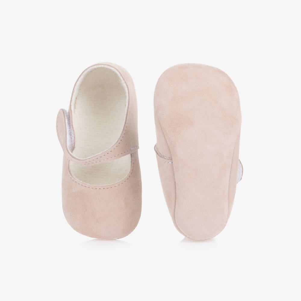 PAZ Rodríguez-Girls Soft Pink Suede Pre-Walkers | Childrensalon Outlet