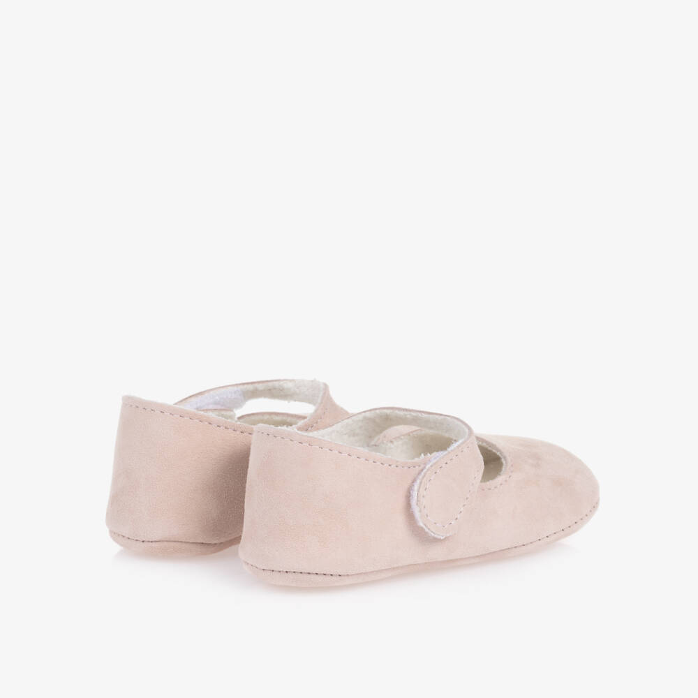 PAZ Rodríguez-Girls Soft Pink Suede Pre-Walkers | Childrensalon Outlet