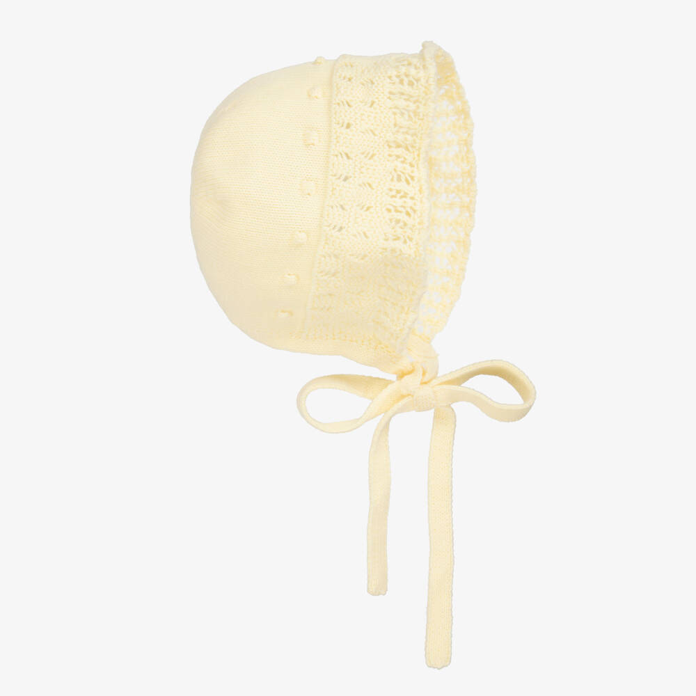 PAZ Rodríguez-Girls Sunflower Knit Cotton Bonnet | Childrensalon Outlet