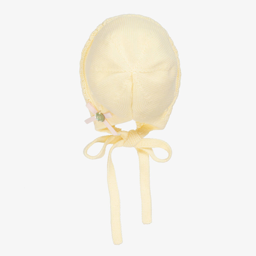 PAZ Rodríguez-Girls Sunflower Knit Cotton Bonnet | Childrensalon Outlet