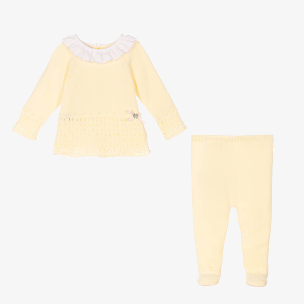 PAZ Rodríguez-Girls Sunny Knit Cotton Ensemble | Childrensalon Outlet