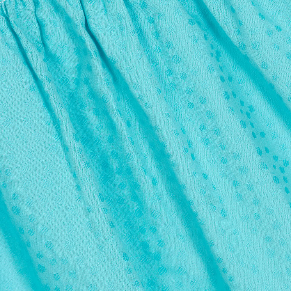PAZ Rodríguez-Girls Turquoise Blue Cotton Dress | Childrensalon Outlet