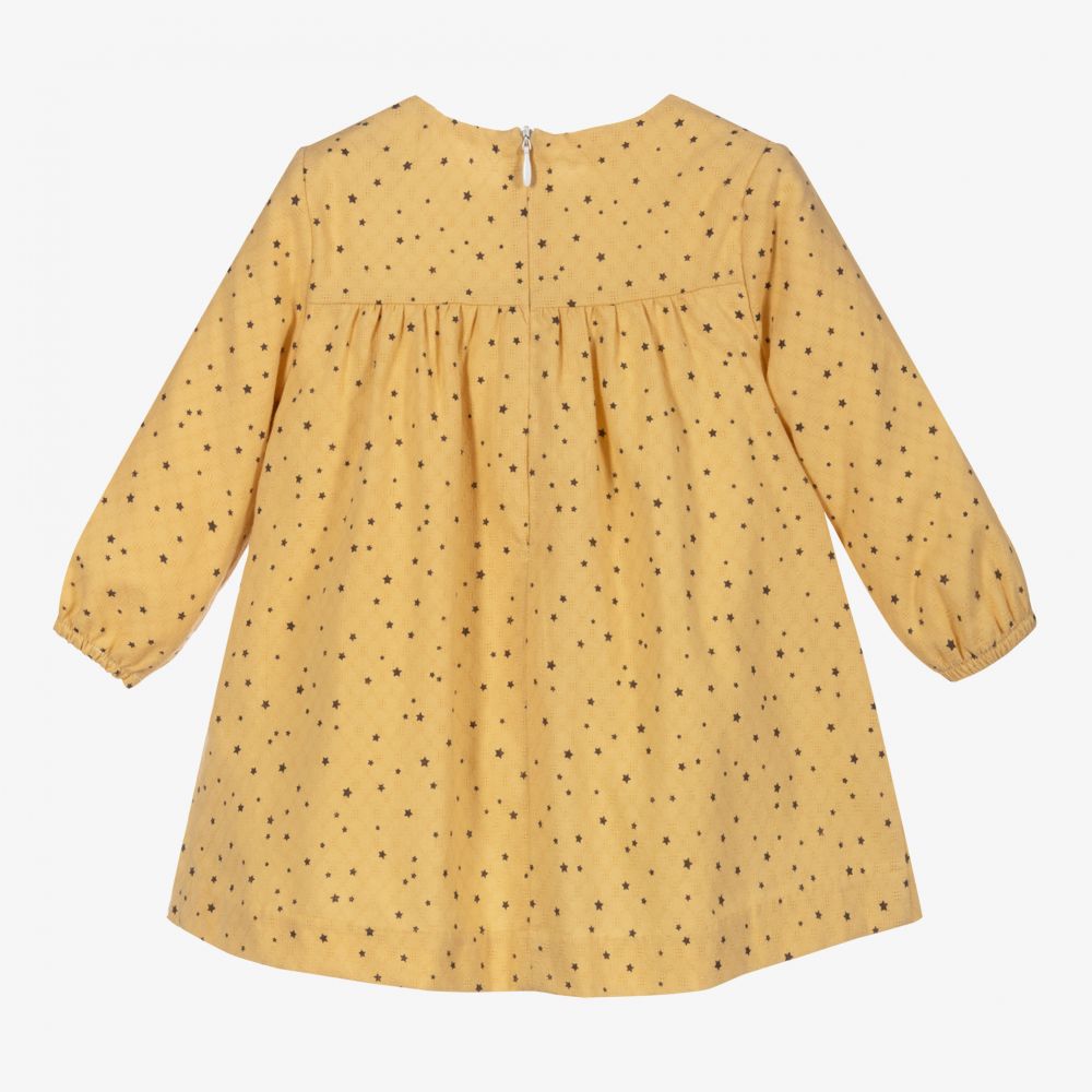 PAZ Rodríguez-Желтое хлопковое платье для девочек | Childrensalon Outlet
