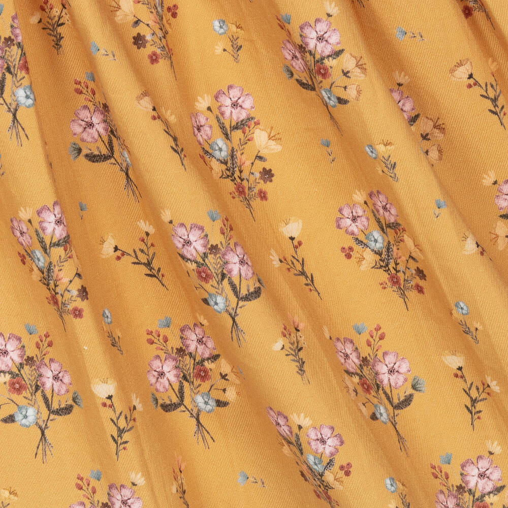 PAZ Rodríguez-Girls Yellow Cotton Floral Dress | Childrensalon Outlet