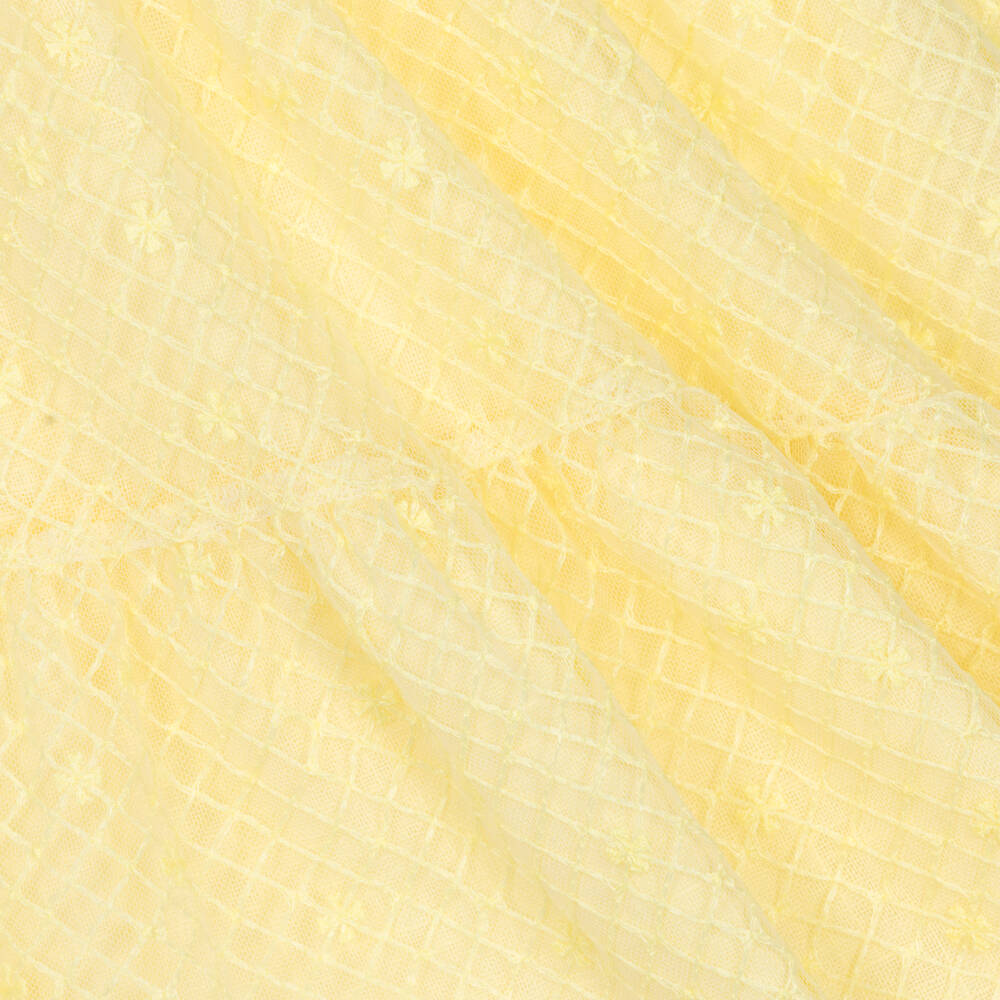 PAZ Rodríguez-Girls Yellow Floral Tulle Dress | Childrensalon Outlet