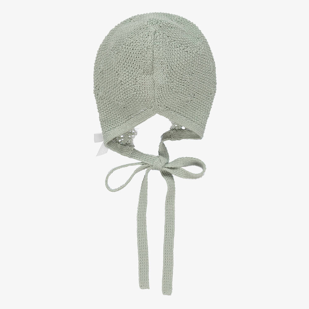PAZ Rodríguez-Зеленый трикотажный чепчик | Childrensalon Outlet